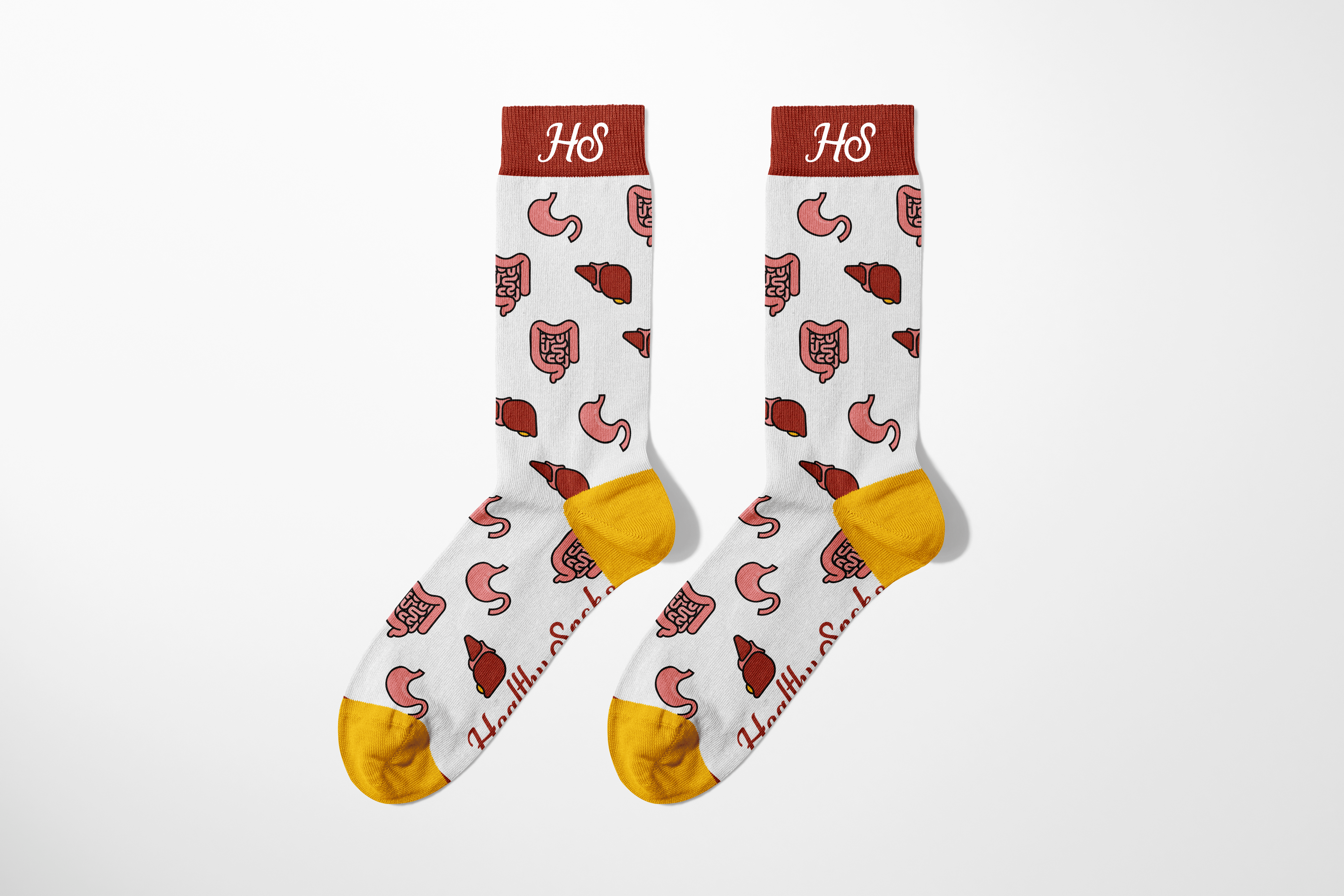 Gastrointestinal Socks - White Edition