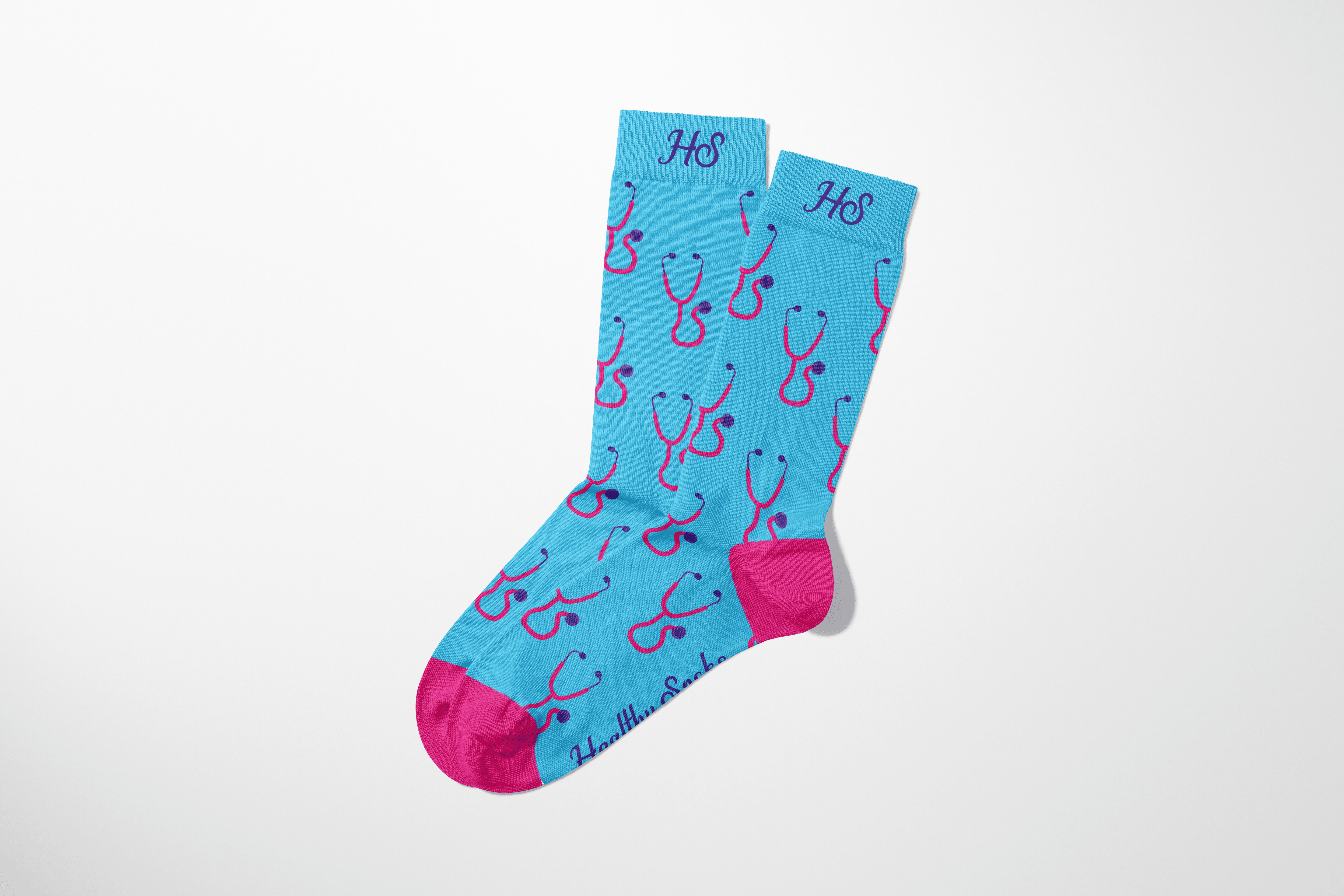 Stethoscope Socks – Blue Edition