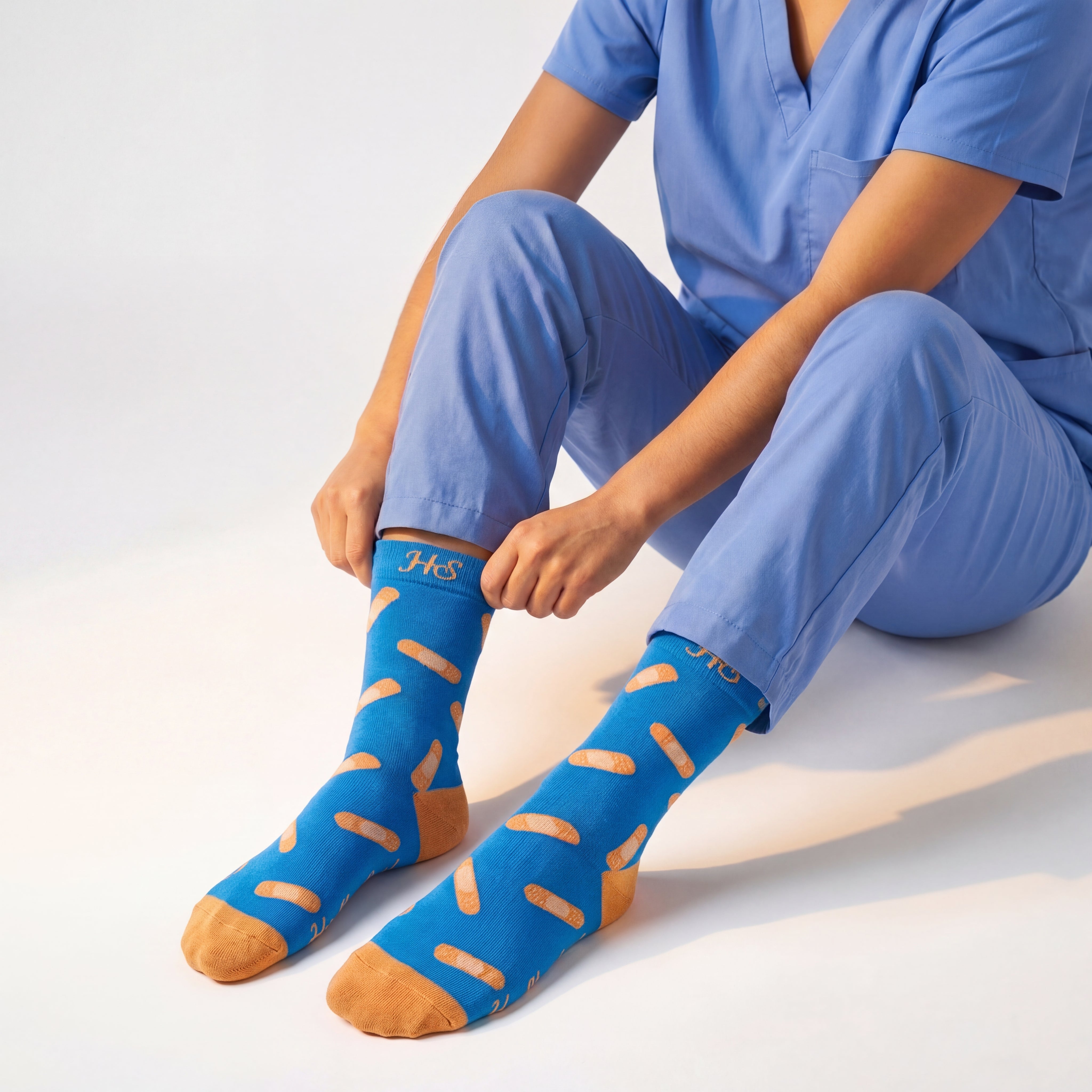 Plaster Socks – Blue Edition