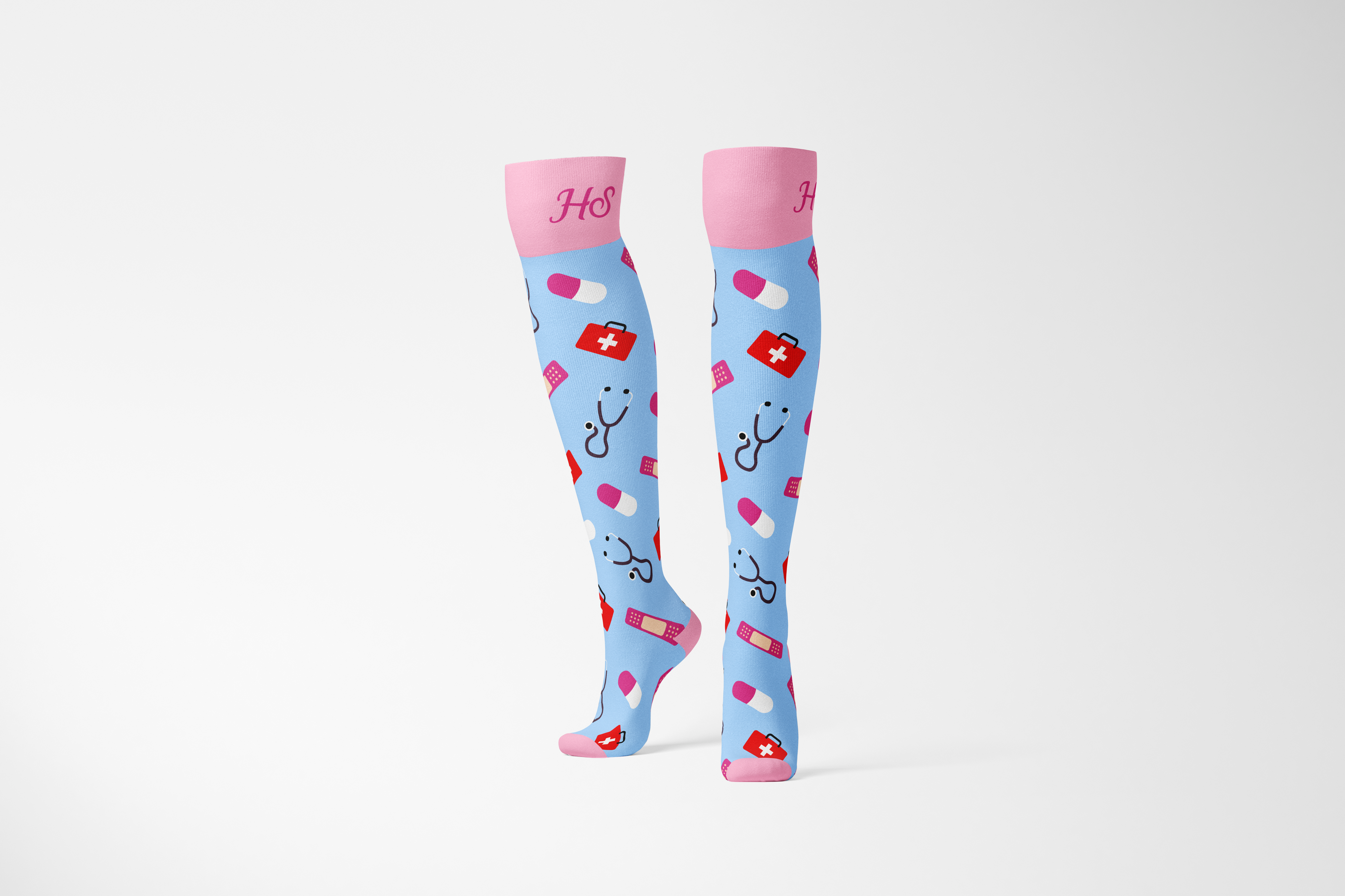 Compression Socks Nurse – Pink Edition
