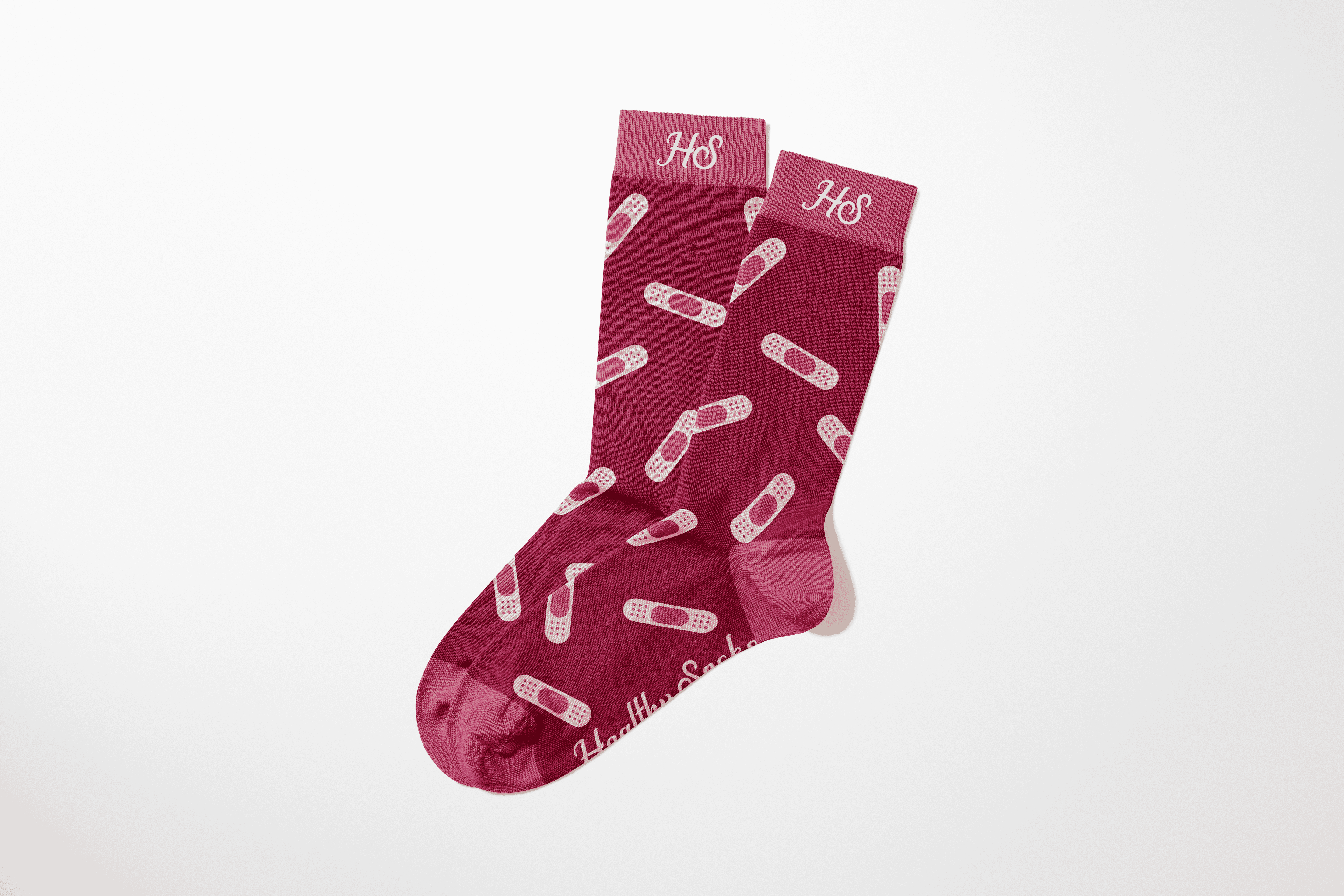 Plaster Socks – Pink Edition