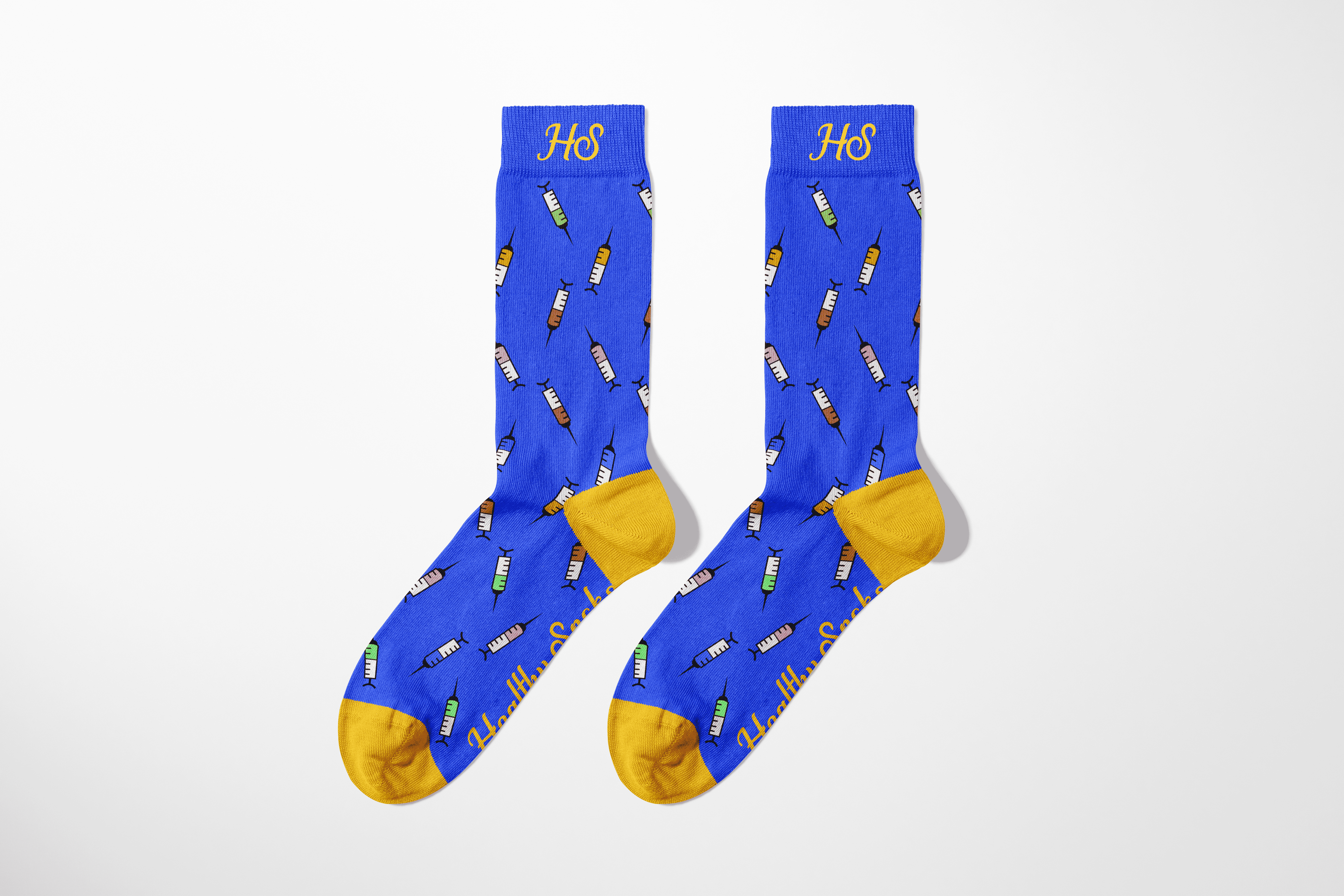 Syringe Socks – Blue Edition