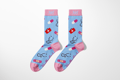 Krankenschwestersocken in Rosa – Bequeme Socken für medizinisches Fachpersonal