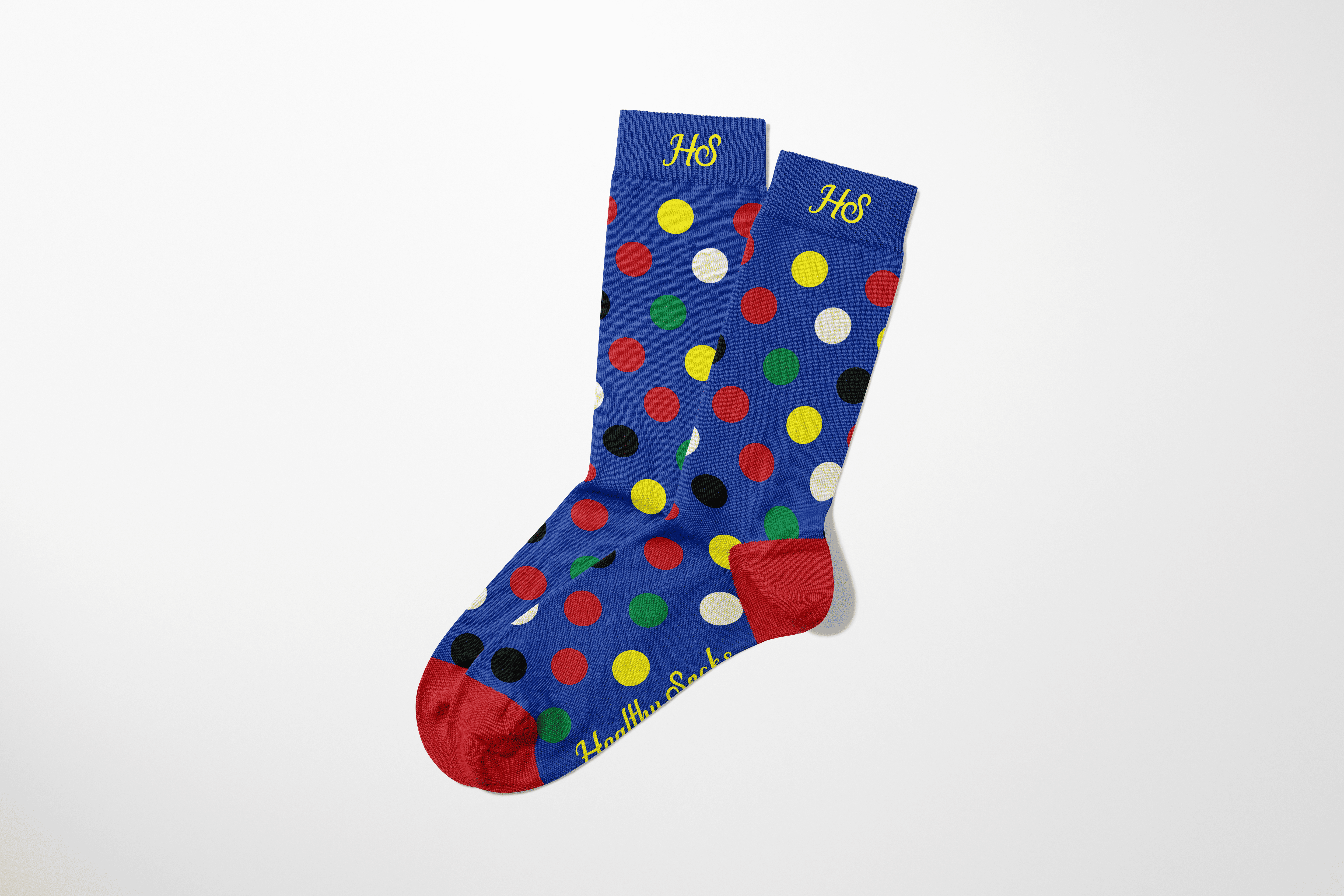 ECG Dot Socks – Blue Edition