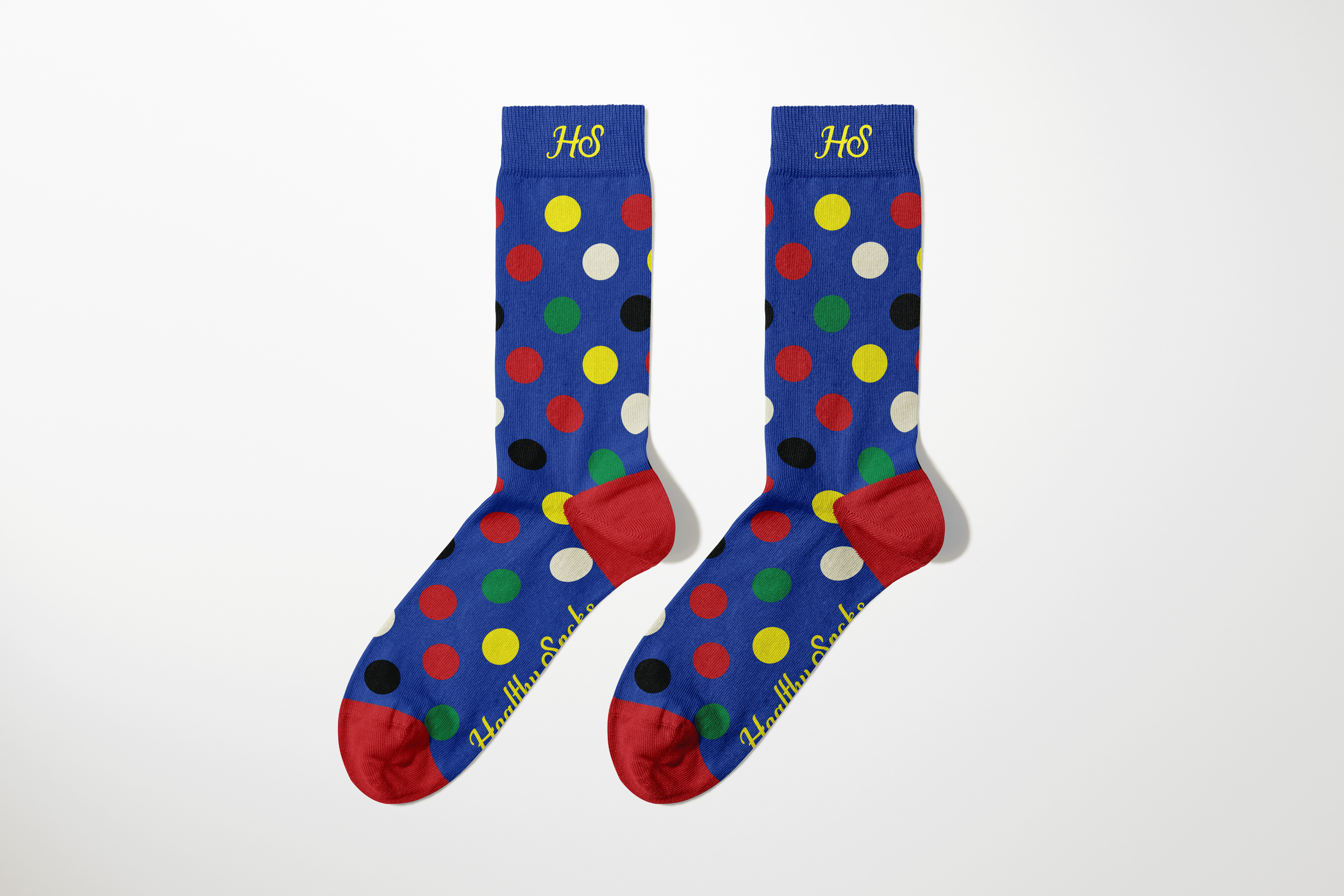 ECG Dot Socks – Blue Edition