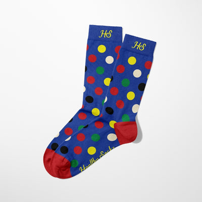 EKG-Punkt-Socken – Blaue Edition
