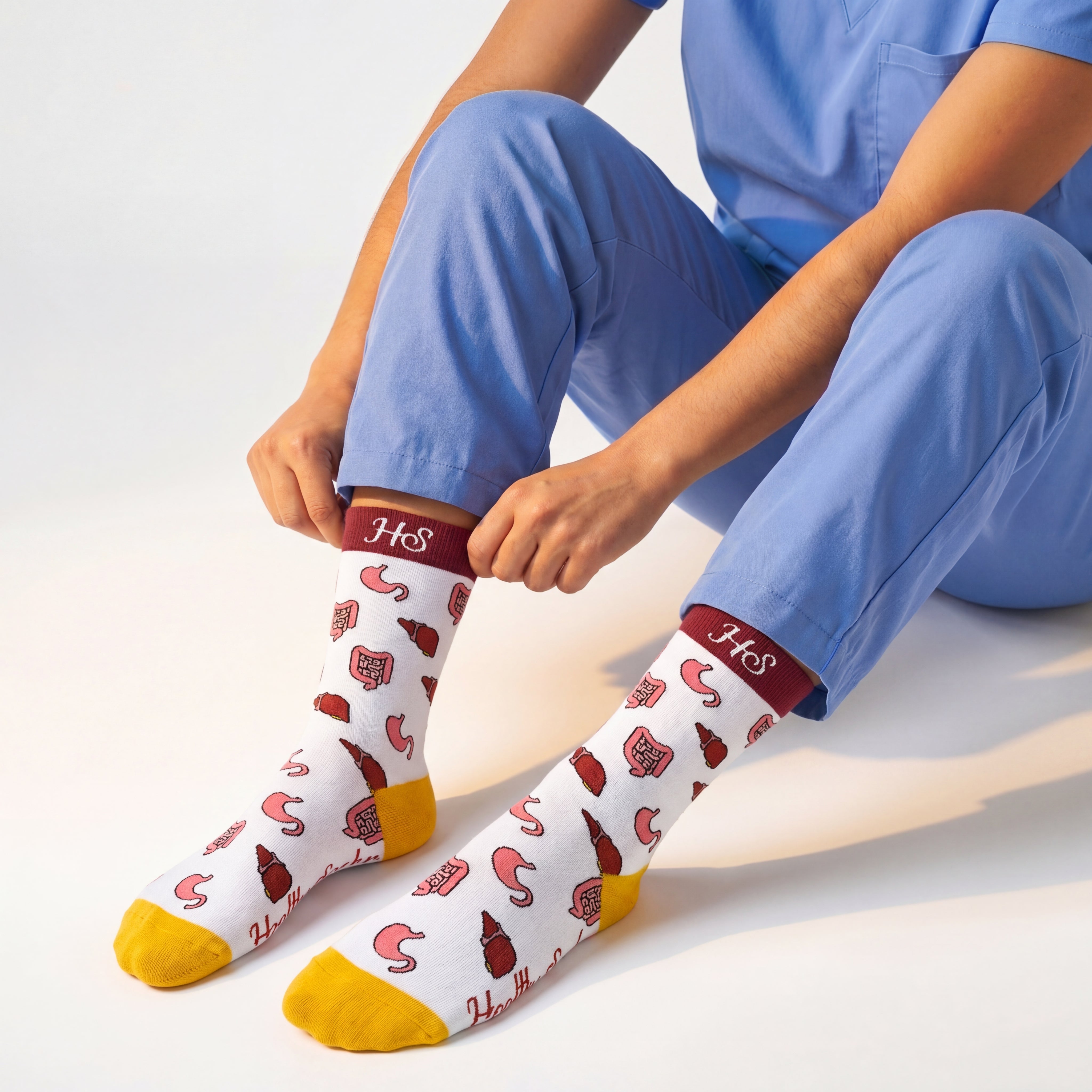 Gastrointestinal Socks - White Edition