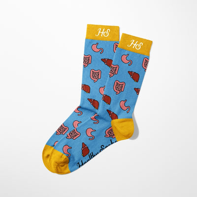 Magen-Darm-Socken – Blaue Edition