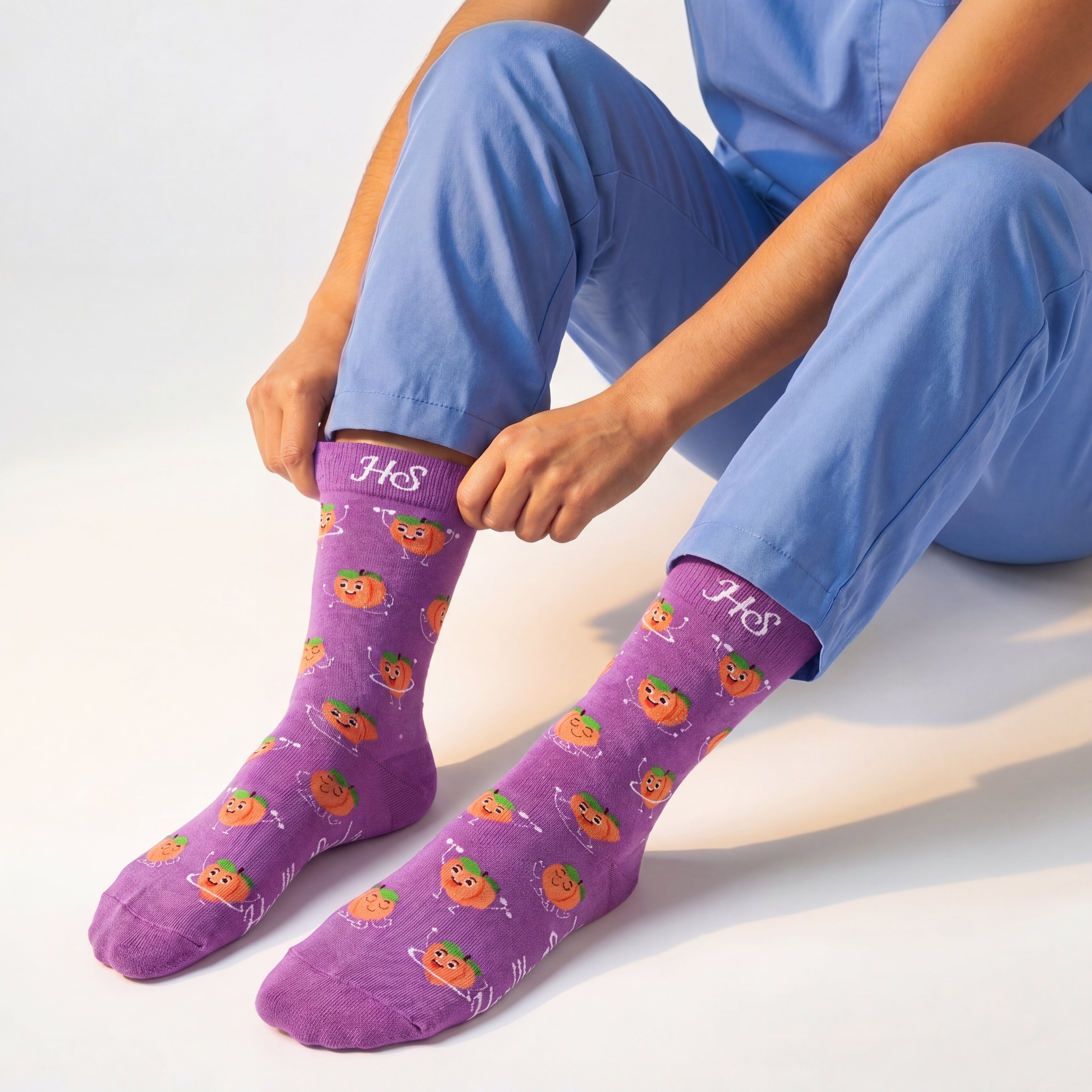 Healthy Life Socks - Peach
