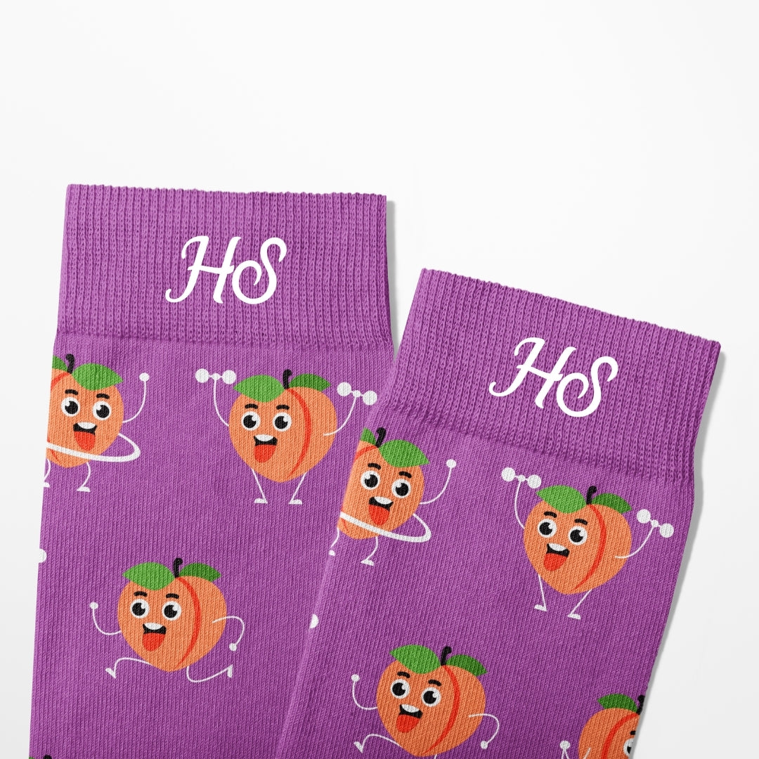 Healthy Life Socks - Peach