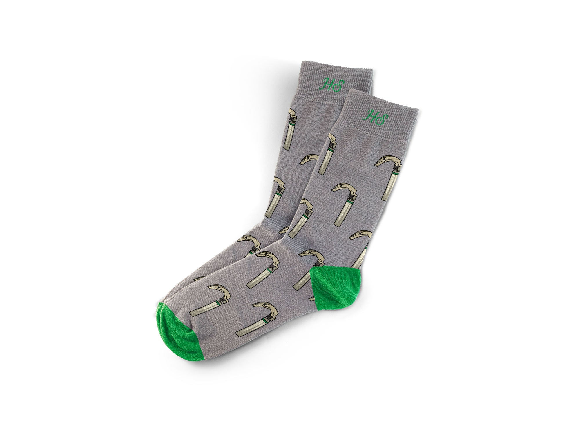 Laryngoscope Socks – Gray-Green Edition