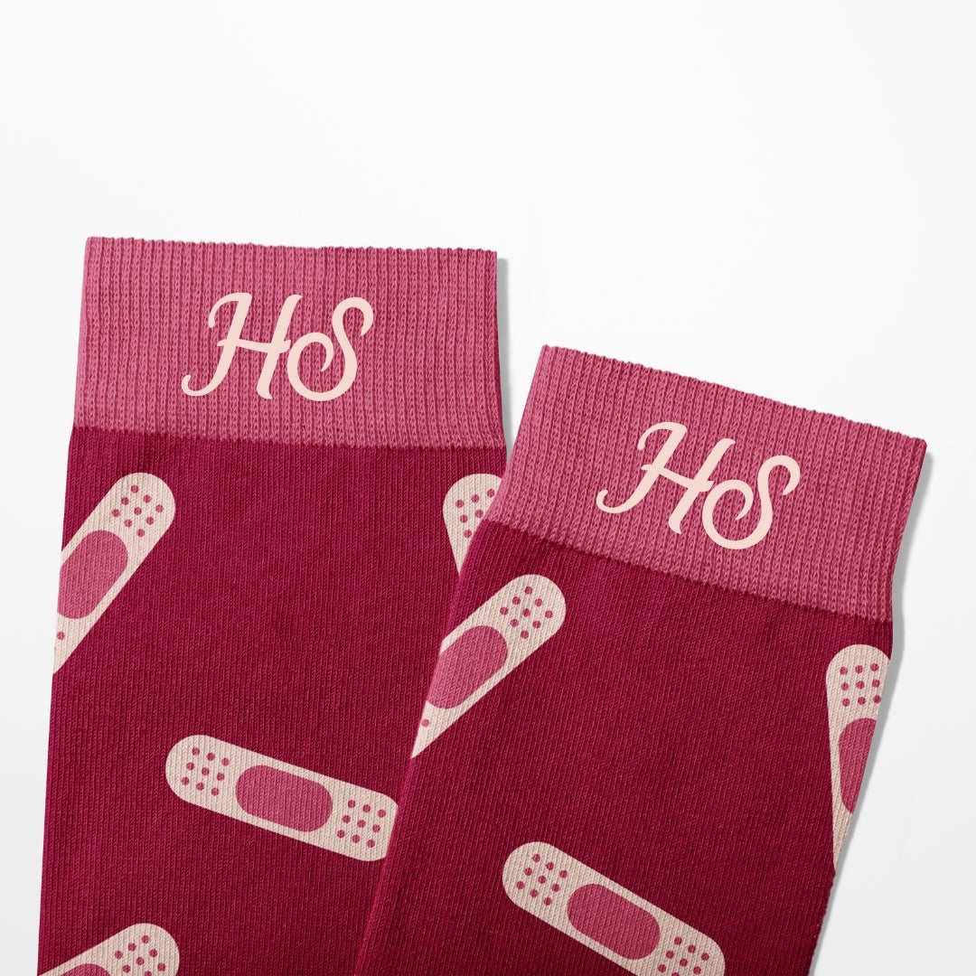 Plaster Socks – Pink Edition