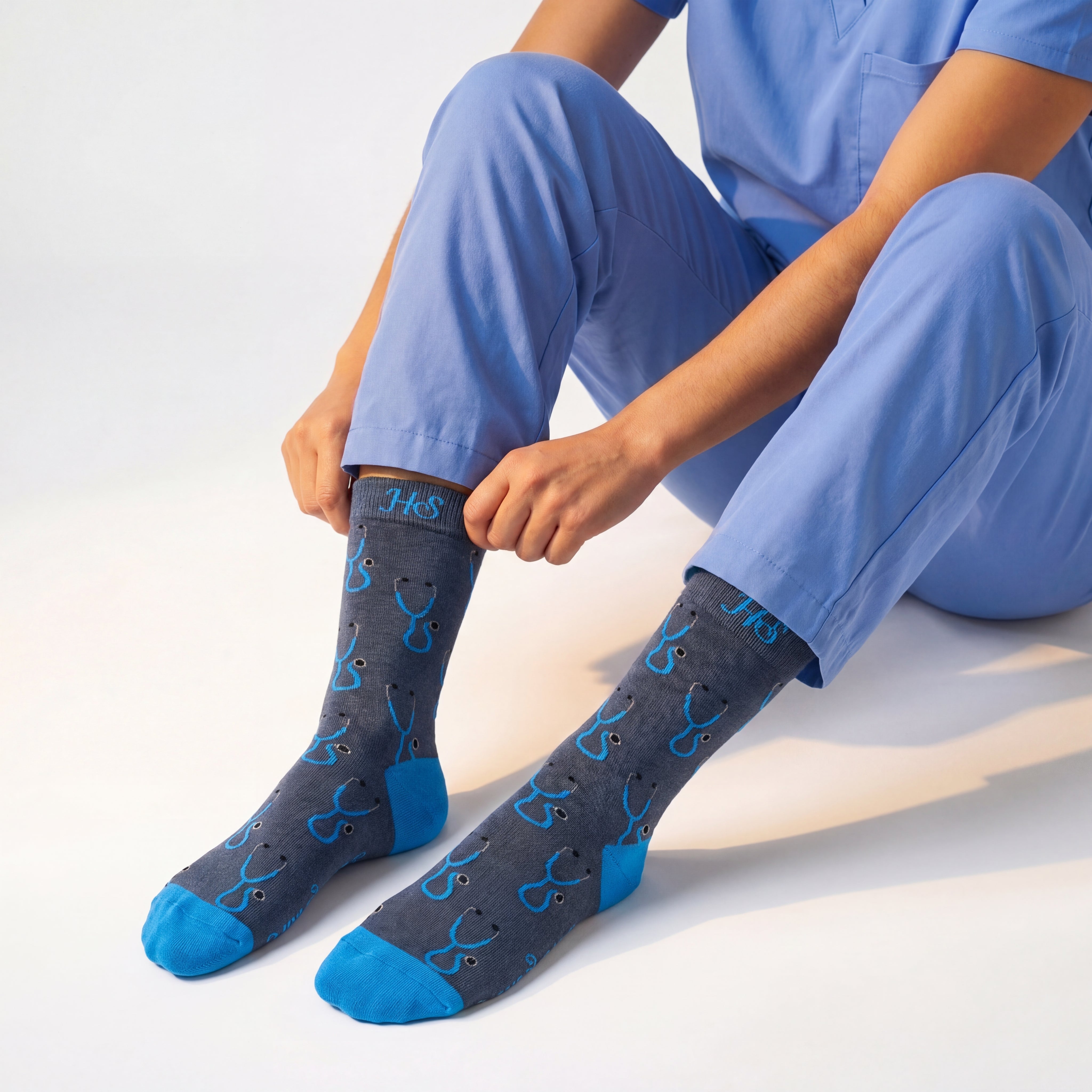 Stethoscope Socks – Gray Edition