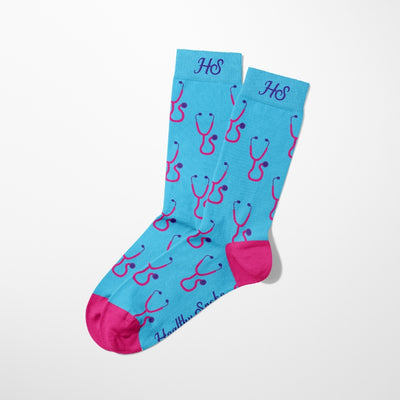 Stethoskop-Socken – Blaue Edition