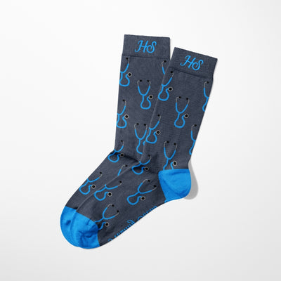 Stethoskop-Socken – Graue Edition